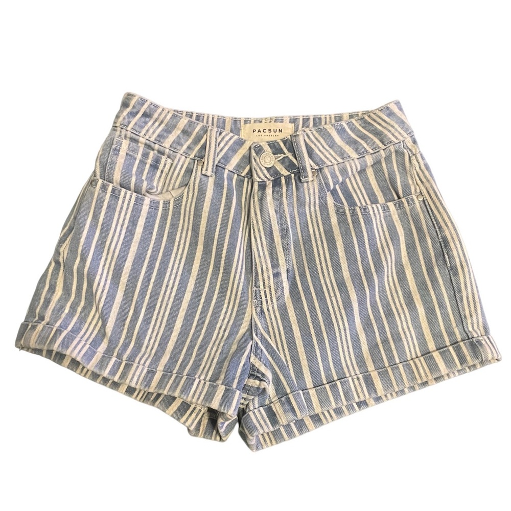 PacSun Size 24 Striped Mom Shorts